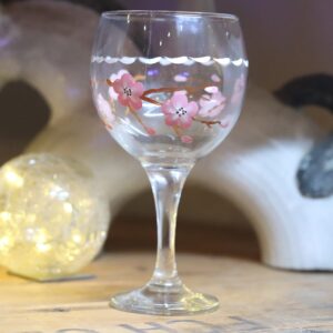Cherry blossom gin glass