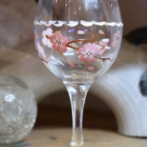 Cherry blossom gin glass