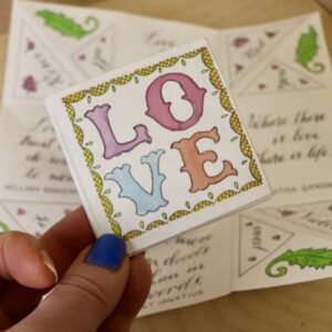 Puzzle Purse Origami Love Token Personalised Valentine Card