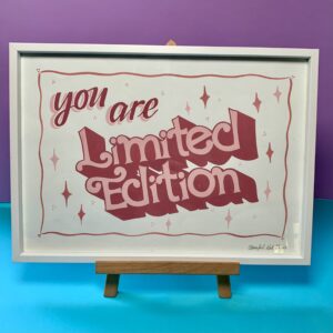 You are Limited Edition original handpainted POSTER FRAMED