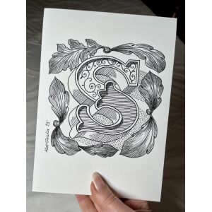 Ornamental Letter S Print