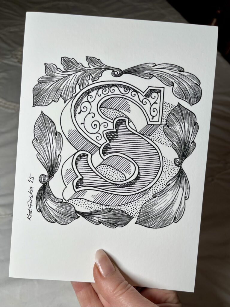 Ornamental Letter S Print