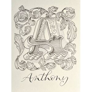 Personalised Card print Anthony