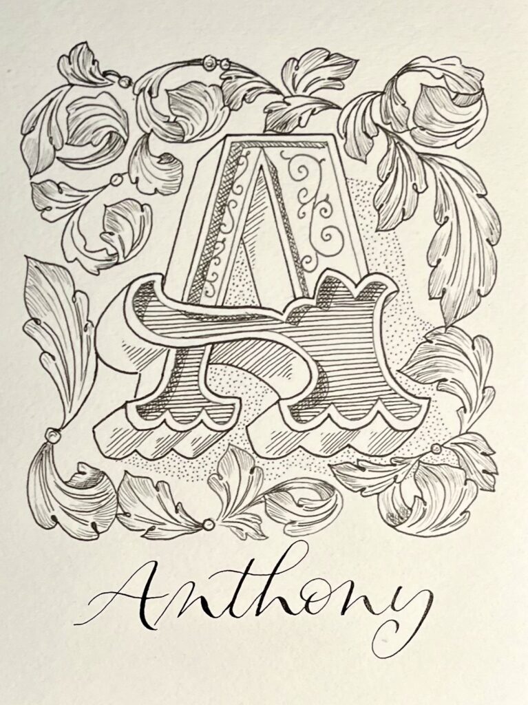 Personalised Card print Anthony