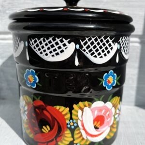Canal Roses handpainted tea ceramic pot